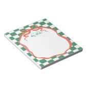 Teacher Appreciation Bold Color Border ノートパッド (アングル)