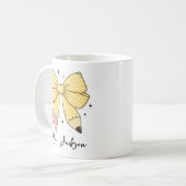 Teacher Appreciation | Custom Pencil Bow Teacher コーヒーマグカップ (正面左)