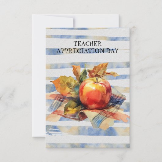 Teacher Appreciation Day Apple Checkered Napkin (正面)