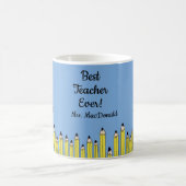 Teacher appreciation gift best teacher ever コーヒーマグカップ (中央)