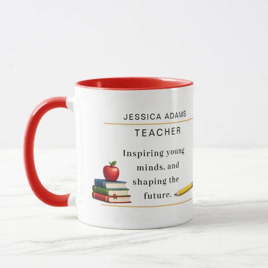 Teacher Appreciation Gift Coffee Mug マグカップ (左)