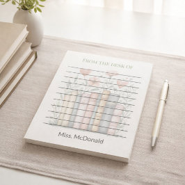 Teacher Appreciation Gift Floral Stacked Books  ノートパッド