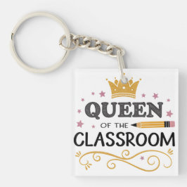Teacher Appreciation Gift – Queen of the Classroom キーホルダー