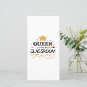 Teacher Appreciation Gift – Queen of the Classroom サンキューカード (スタンド正面)