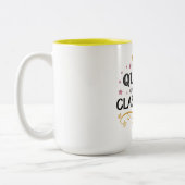 Teacher Appreciation Gift – Queen of the Classroom ツートーンマグカップ (左)