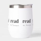 Teacher Appreciation Name Modern Minimal Read Gift (左面)