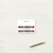 Teacher Appreciation Rainbow Crayon  ポストイット (デスク上)