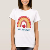 Teacher Appreciation T-Shirt – Crayon Rainbow Name Tシャツ (正面)