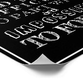 Teacher Appreciation Thank you Home decor office ポスター (角)