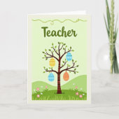 Teacher Appreciation Tree Card カード (正面)