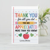 Teacher Appreciation Week  – Heartfelt Gratitude サンキューカード (スタンド正面)