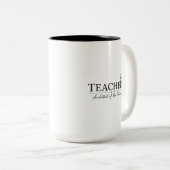 Teacher Architect Apple Blueprint ツートーンマグカップ (正面右)