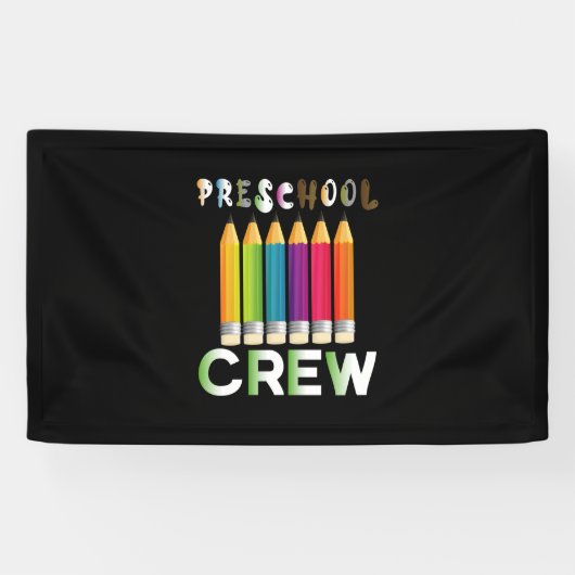 Teacher Art Preschool Crew Teacher 横断幕 (横)