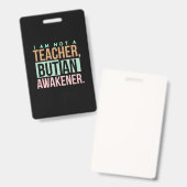 Teacher Art Teacher An Awakener バッジ (正面＆裏面)