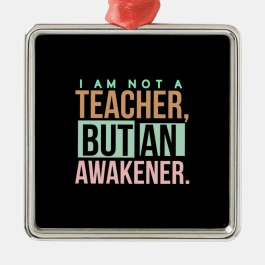 Teacher Art Teacher An Awakener メタルオーナメント (正面)