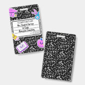 Teacher Back to School Composition  バッジ (正面＆裏面)