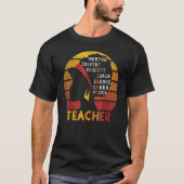 Teacher Black History Month Afro African Prde Men  Tシャツ (正面)