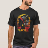 Teacher Black History Month Afro African Prde Men Tシャツ (正面)