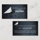 Teacher Business card 名刺 (正面/裏面)