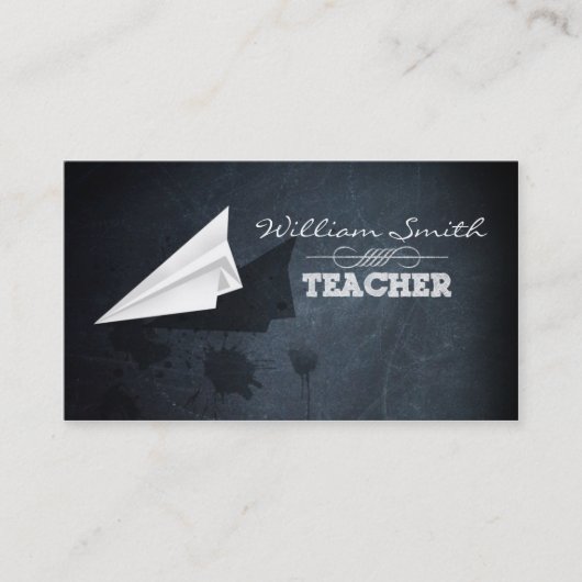 Teacher Business card 名刺 (正面)