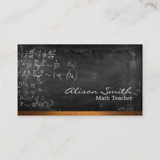 Teacher Business card 名刺 (正面)