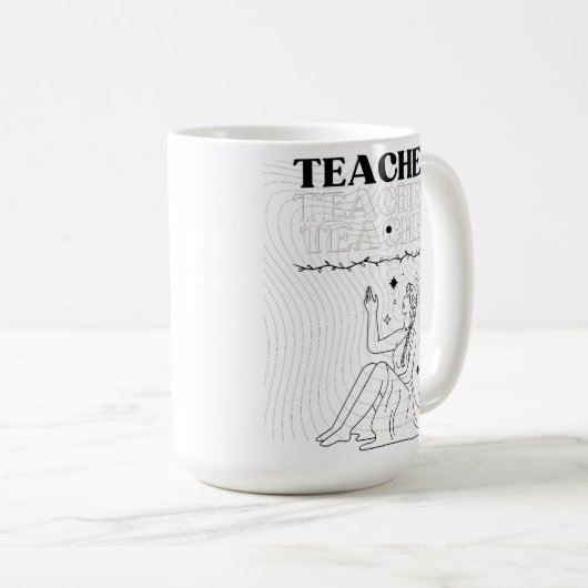  Teacher Ceramic Mug  コーヒーマグカップ (正面右)