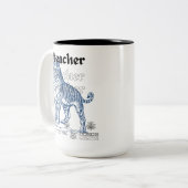 Teacher Ceramic Mug - Planting Seeds of Knowledge, ツートーンマグカップ (正面左)