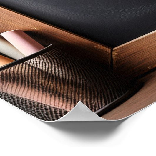 Teacher Chalkboard Blackboard Custom Welcome ポスター (角)