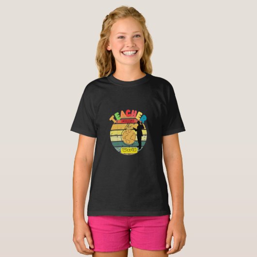 TEACHER CHANGE THE WORLD Tシャツ (正面フル)