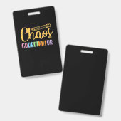 Teacher Chaos Coordinator バッジ (表裏)
