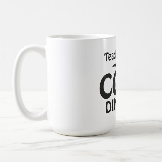 Teacher Chaos Coordinator - Funny Groovy Educator  コーヒーマグカップ (左)