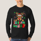 Teacher Christmas Funny 7th Grade Squad Reindeer G Tシャツ (正面)