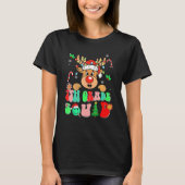 Teacher Christmas Funny 7th Grade Squad Reindeer G Tシャツ (正面)