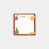 Teacher Christmas Holiday Sticky Notes ポストイット (正面)
