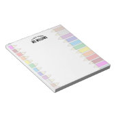 Teacher Classroom Pencil Custom Name ノートパッド (アングル)