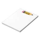 Teacher Classroom Pencil Custom Name ノートパッド (回転)