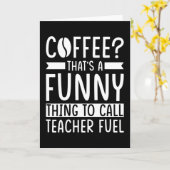 Teacher Coffee Gift カード (黄色い花)