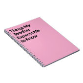 Teacher Expects Funny Notebook ノートブック (右側)