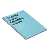 Teacher Expects Funny Notebook ノートブック (右側)