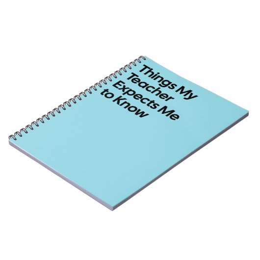 Teacher Expects Funny Notebook ノートブック (左側)