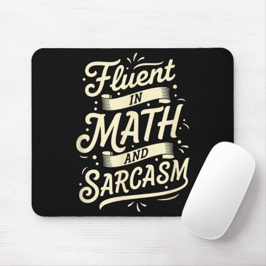 Teacher Fluent In Math And Sarcasm Teacher - Funny マウスパッド (マウス)