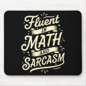 Teacher Fluent In Math And Sarcasm Teacher - Funny マウスパッド (正面)