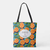 Teacher Fuel Orange – Personalized Tote Bag トートバッグ (裏面)