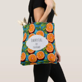Teacher Fuel Orange – Personalized Tote Bag トートバッグ (クローズアップ)