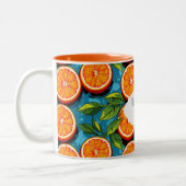 Teacher Fuel Orange – Personalized Two‑Tone Mug ツートーンマグカップ (左)