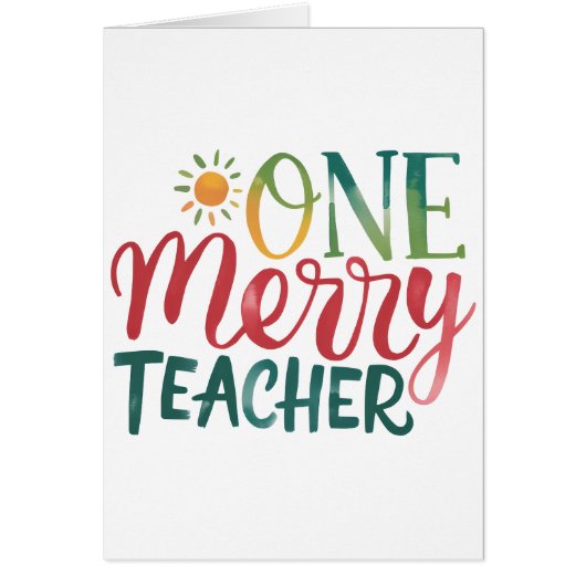 Teacher Gift | 一人の幸せな先生 (正面)