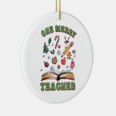 Teacher Gift | 一人の幸せな先生 セラミックオーナメント (右)