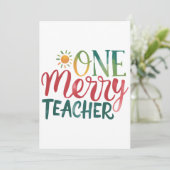 Teacher Gift | 一人の幸せな先生 招待状 (スタンド正面)