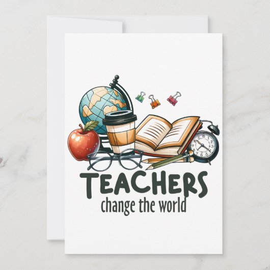 Teacher Gift | 世界を変える先生へ 招待状 (正面)