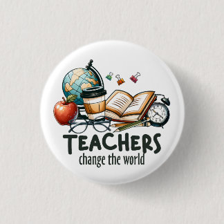 Teacher Gift | 世界を変える先生へ 缶バッジ